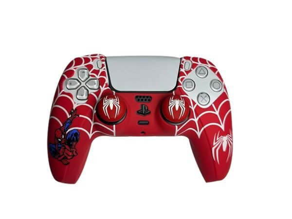 PS4  PS5 Silicone Cover — Blue  Black  Red  Gray  White  Green  Spiderman